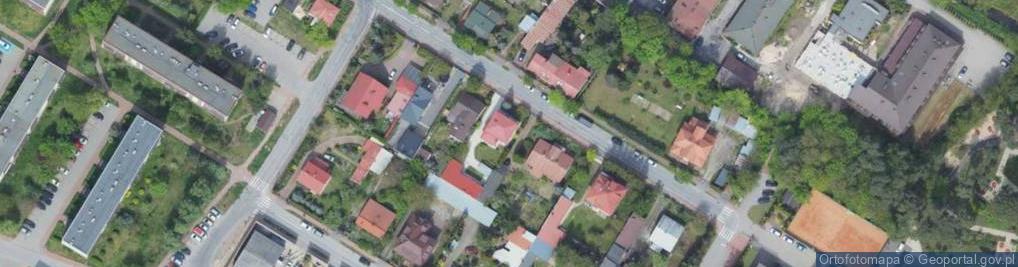 Zdjęcie satelitarne Mechanika Pojazdowa Sękulski Sławomir Pszczoła Jan