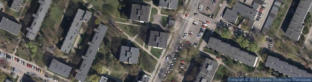 Zdjęcie satelitarne Michał Rudowski Fajne Szyldy Bielańska Pracownia Szyldów i Reklam Andrzej i Michał Rudowscy