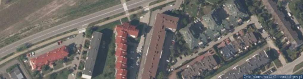 Zdjęcie satelitarne Międzyzakładowa Spółdzielnia Mieszkaniowa Lokatorsko Własnościowa Nasza Chata
