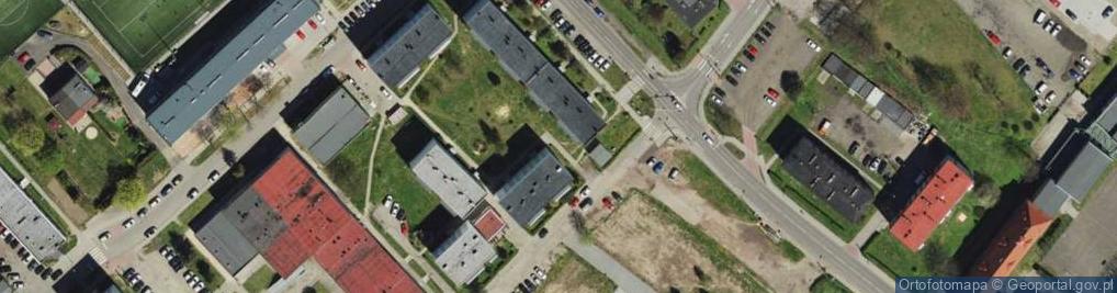 Zdjęcie satelitarne Miejska Bibloteka Publiczna w Radzionkowie