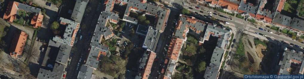 Zdjęcie satelitarne Miejska Pracownia Urbanistyczna