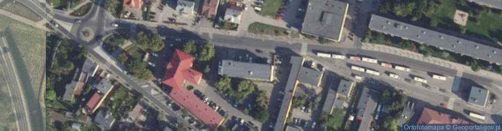 Zdjęcie satelitarne Miejski Zakład Gospodarki Mieszkaniowej w Słupcy