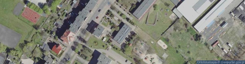 Zdjęcie satelitarne Miejskie Przedszkole nr 10 w Żarach