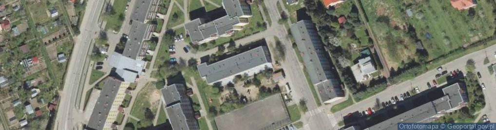 Zdjęcie satelitarne Miejskie Przedszkole Słoneczna Ósemka w Ełku
