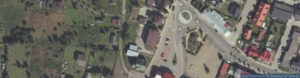 Zdjęcie satelitarne Miejsko Gminny Ośrodek Pomocy Społecznej w Krasnobrodzie