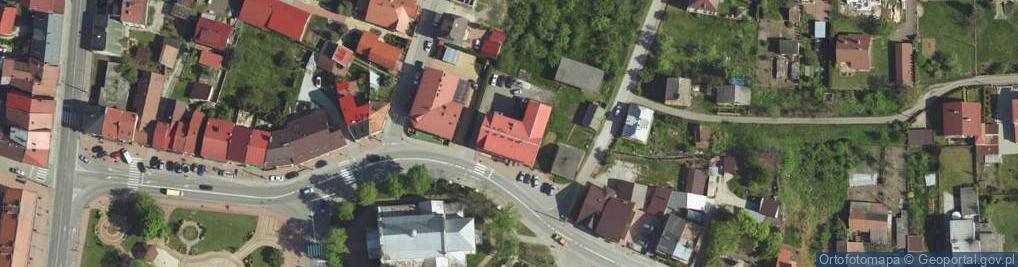 Zdjęcie satelitarne Miejsko-Gminny Ośrodek Pomocy Społecznej w Szczucinie