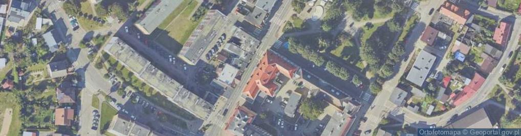 Zdjęcie satelitarne Miejsko-Gminny Ośrodek Pomocy Społecznej
