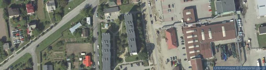 Zdjęcie satelitarne Milejowska Spółdzielnia Mieszkaniowa Lokatorsko Własnościowa w Milejowie