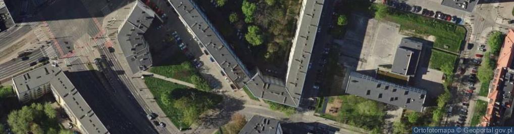 Zdjęcie satelitarne Motel "Rondo" Krajków Genowefa Stroch