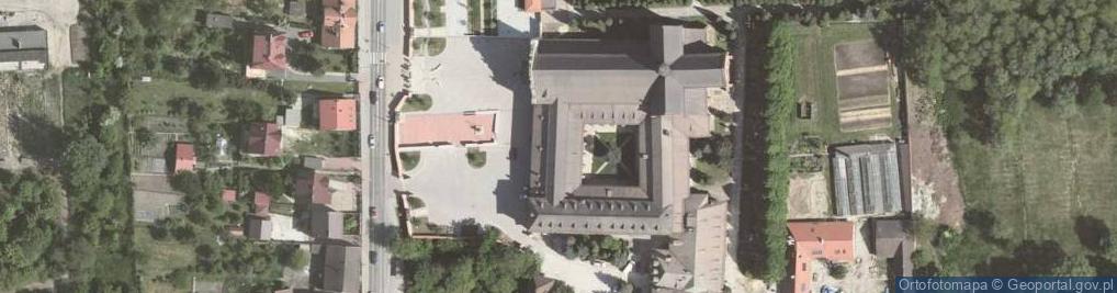 Zdjęcie satelitarne Muzeum Cystersów w Krakowie