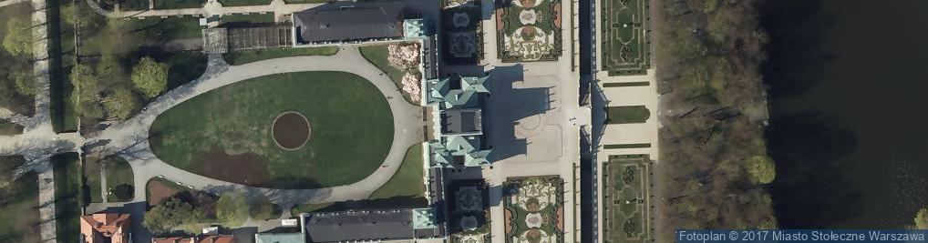 Zdjęcie satelitarne Muzeum Plakatu w Wilanowie