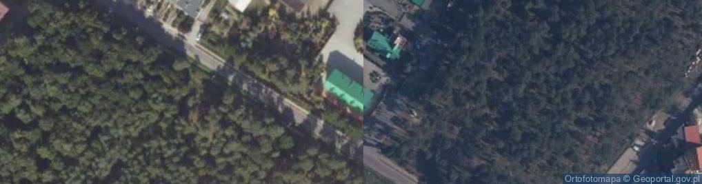 Zdjęcie satelitarne Nadleśnictwo Piaski
