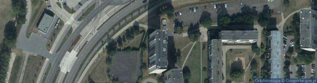 Zdjęcie satelitarne Nauka Jazdy Pojazdami Nowa Droga Włodzimierz Król Jarosław Gmerek