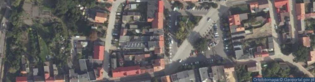 Zdjęcie satelitarne Niepubliczny Zakład Opieki Zdrowotnej Ośrodek Zdrowia Jolanta Jabłońska Lisiecka Osieczna