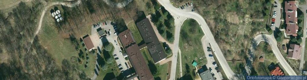 Zdjęcie satelitarne Niezależny Samorządny Związek Zawodowy Górniczego Sanatorium Związkowego Górnik w Iwoniczu Zdroju