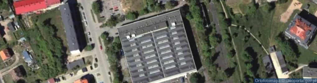 Zdjęcie satelitarne Niezależny Samorządny Związek Zawodowy Pracowników Zakładu Przemysłu Odzieżowego Warmia w Kętrzynie Zakład w Mrągowie