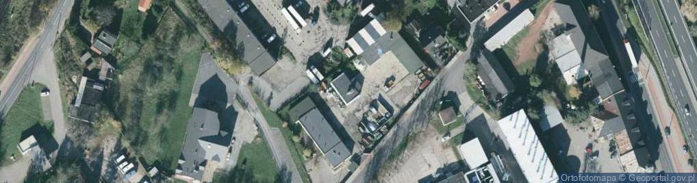 Zdjęcie satelitarne NZOZ Poradnie Specjalistyczne Skoczów ul Krzywa 4 Piotr Buczko Janina Lewandowska Marek Wojtacha