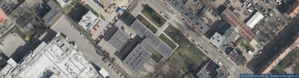 Zdjęcie satelitarne Obwód Lecznictwa Kolejowego w Gliwicach Spzoz