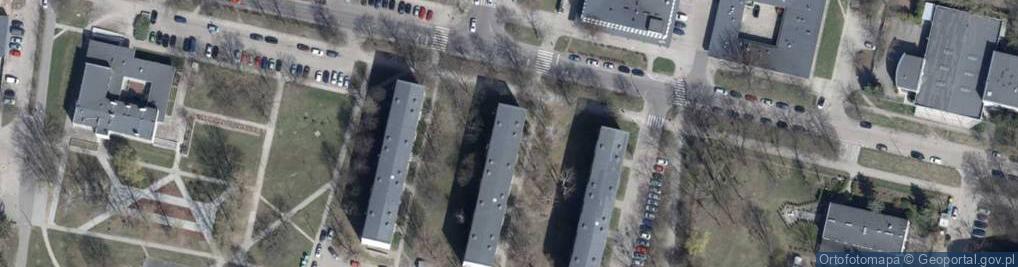 Zdjęcie satelitarne Ochr Mienia Janusz Basa Wydział Systemów Monitorujących Alarmy Riposta