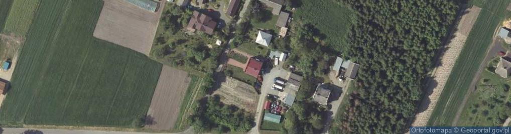 Zdjęcie satelitarne Odprowadzanie i Oczyszczanie Ścieków Sławomir Szajba