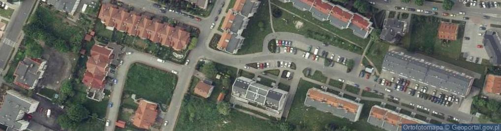 Zdjęcie satelitarne Oksana Kralia-Zahorska Projektowanie Wnętrz OKform