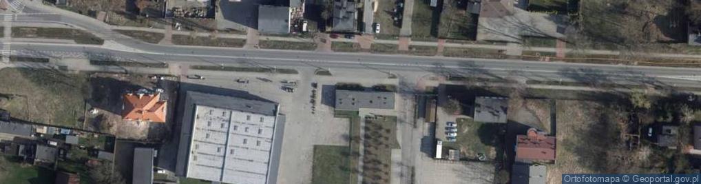Zdjęcie satelitarne OSP przy Pabianickiej Fabryce Narzędzi Pafana
