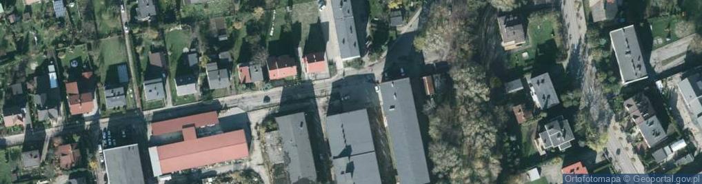 Zdjęcie satelitarne OSP przy Skoczowskiej Fabryce Kapeluszy Polkap w Skoczowie