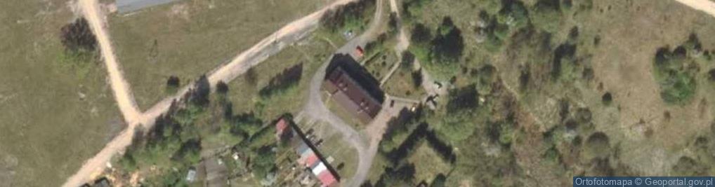 Zdjęcie satelitarne OSP przy Zakładzie Przemysłu Drzewnego w Miłomłynie