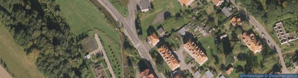 Zdjęcie satelitarne OSP ŚWIERZAWA