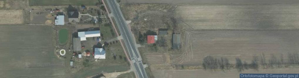 Zdjęcie satelitarne OSP w Aleksandrowie