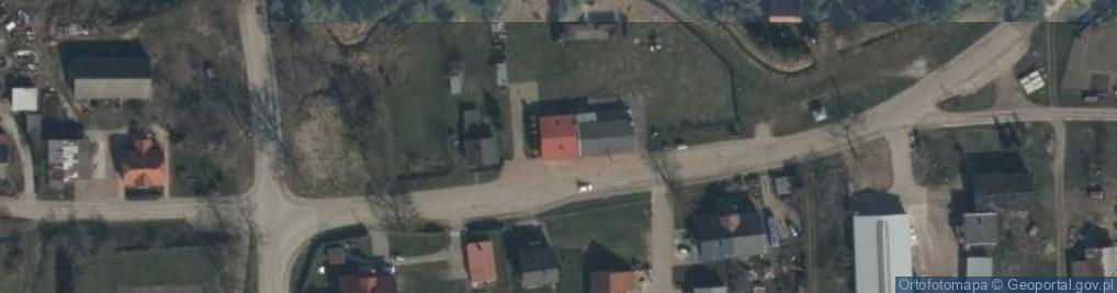 Zdjęcie satelitarne OSP w Bągarcie
