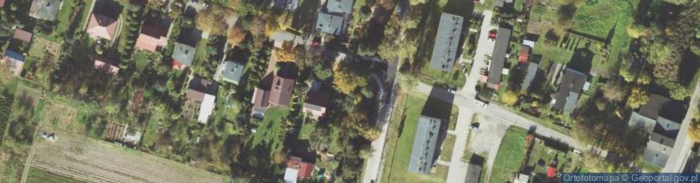 Zdjęcie satelitarne OSP w Bąkowie