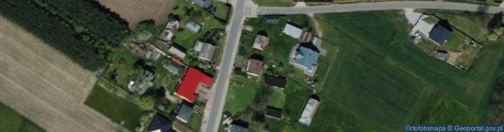 Zdjęcie satelitarne OSP w Bałdrzychowie