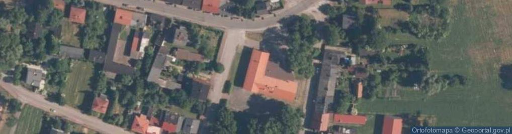 Zdjęcie satelitarne OSP w Będkowie