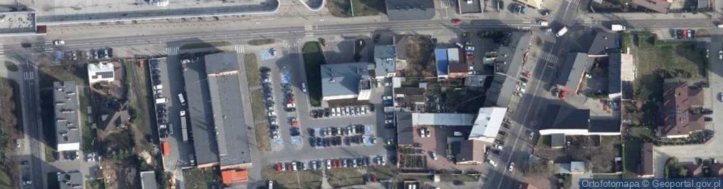 Zdjęcie satelitarne OSP w Bełchatowie