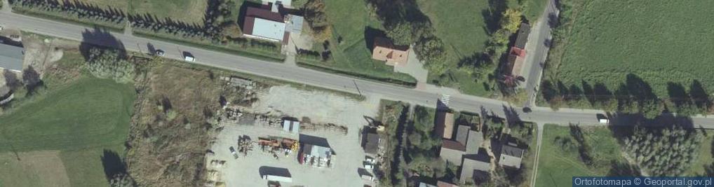 Zdjęcie satelitarne OSP w Białobokach