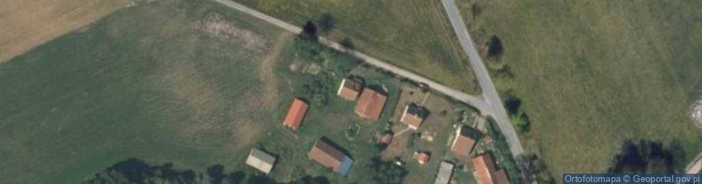 Zdjęcie satelitarne OSP w Błudowie