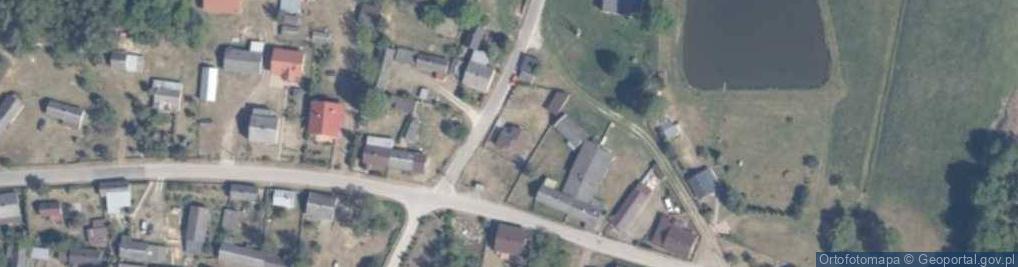 Zdjęcie satelitarne OSP w Borowcu