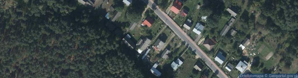 Zdjęcie satelitarne OSP w Borowinie