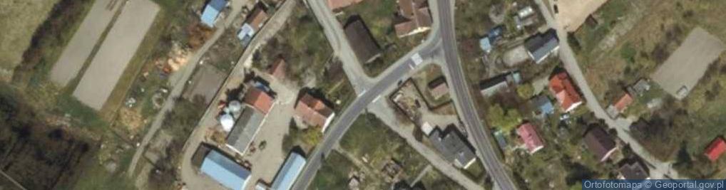 Zdjęcie satelitarne OSP w Bramce
