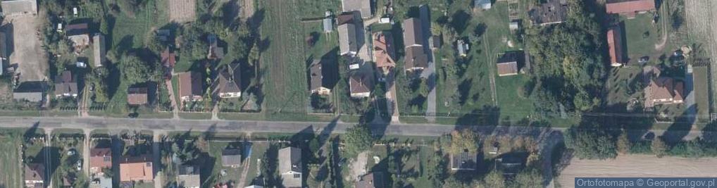 Zdjęcie satelitarne OSP w Brudnie