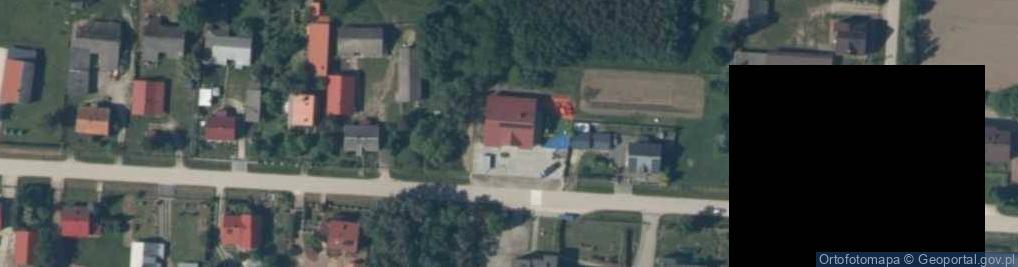 Zdjęcie satelitarne OSP w Brzostkowie