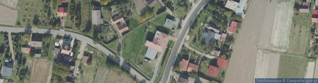 Zdjęcie satelitarne OSP w Chałupkach