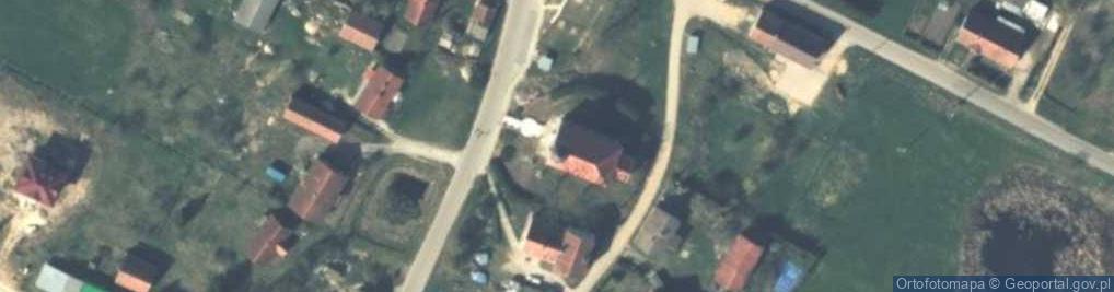Zdjęcie satelitarne OSP w Chojniku