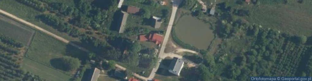 Zdjęcie satelitarne OSP w Chomentówku