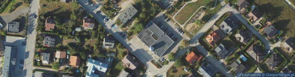 Zdjęcie satelitarne OSP w Chwaszczynie