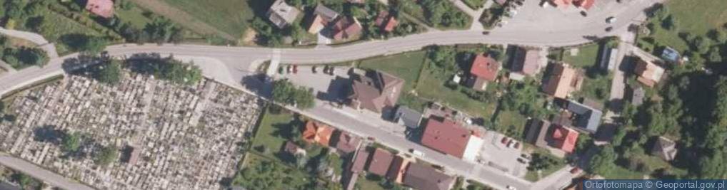 Zdjęcie satelitarne OSP w Cięcinie