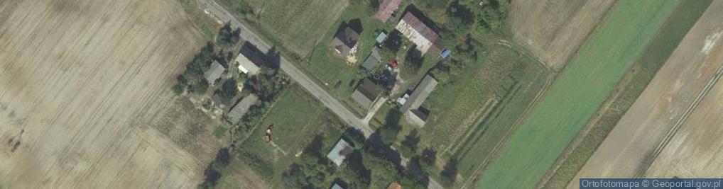 Zdjęcie satelitarne OSP w Cygance