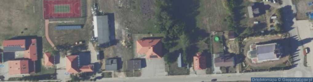 Zdjęcie satelitarne OSP w Czerwonce