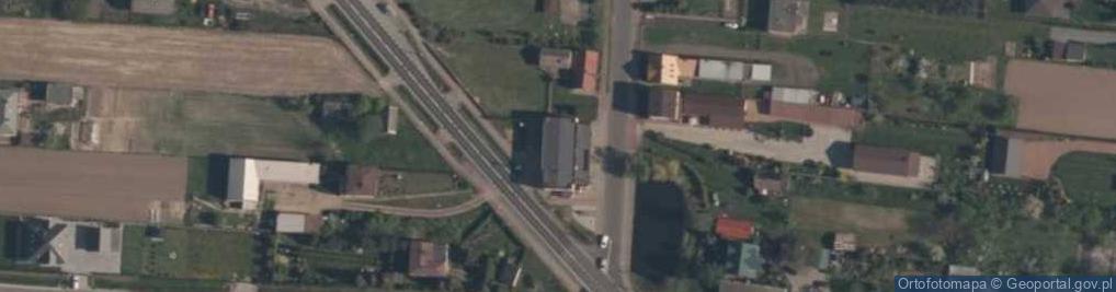 Zdjęcie satelitarne OSP w Dąbrowie